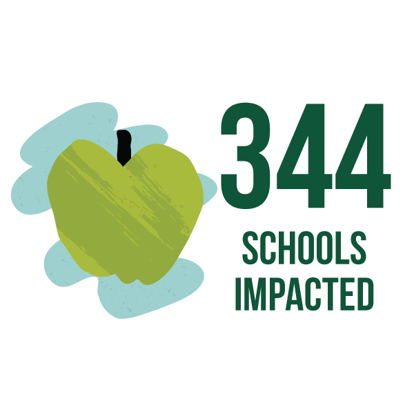 344 Schools impacted